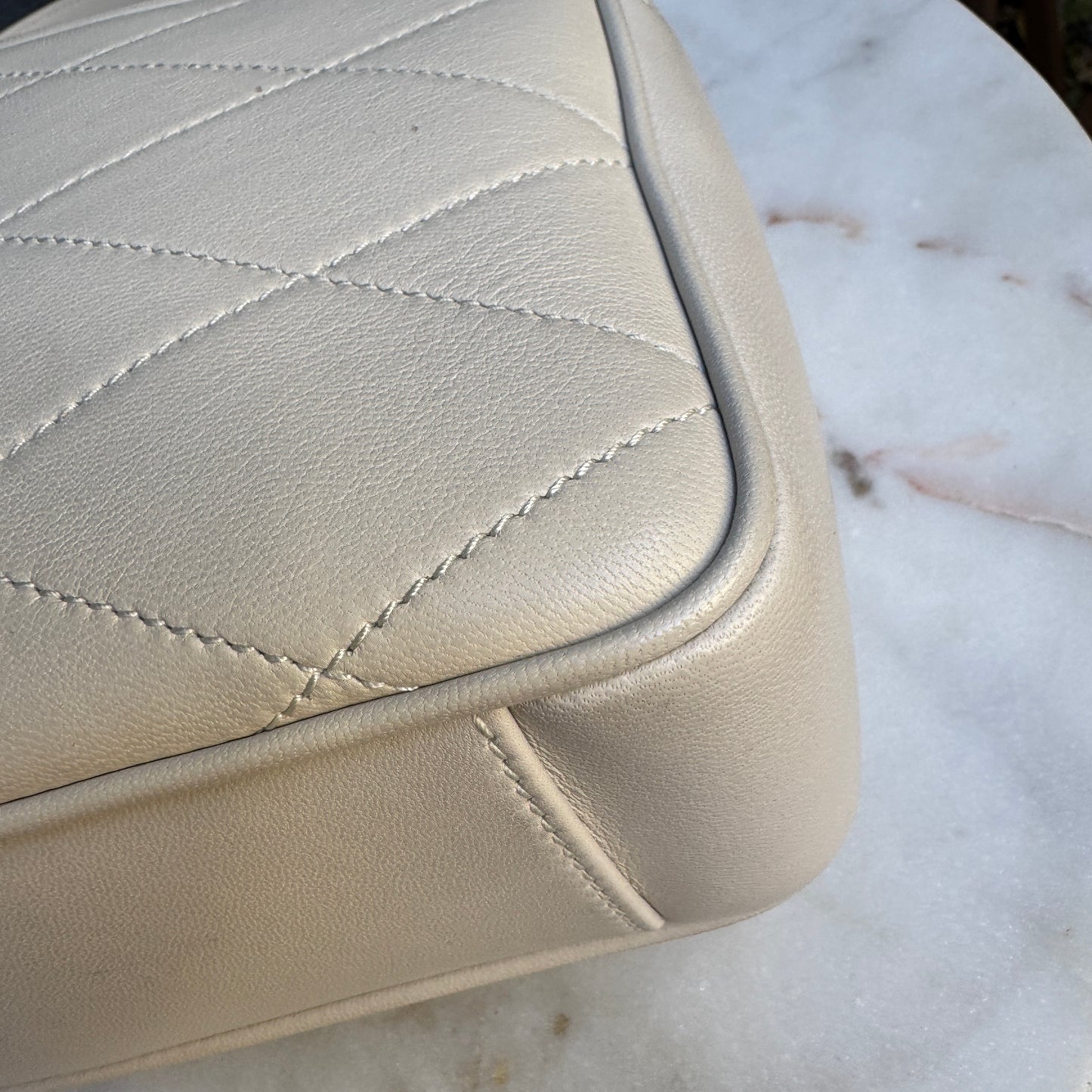 Saint Laurent Quilted Lambskin Le Maillon Camera Bag