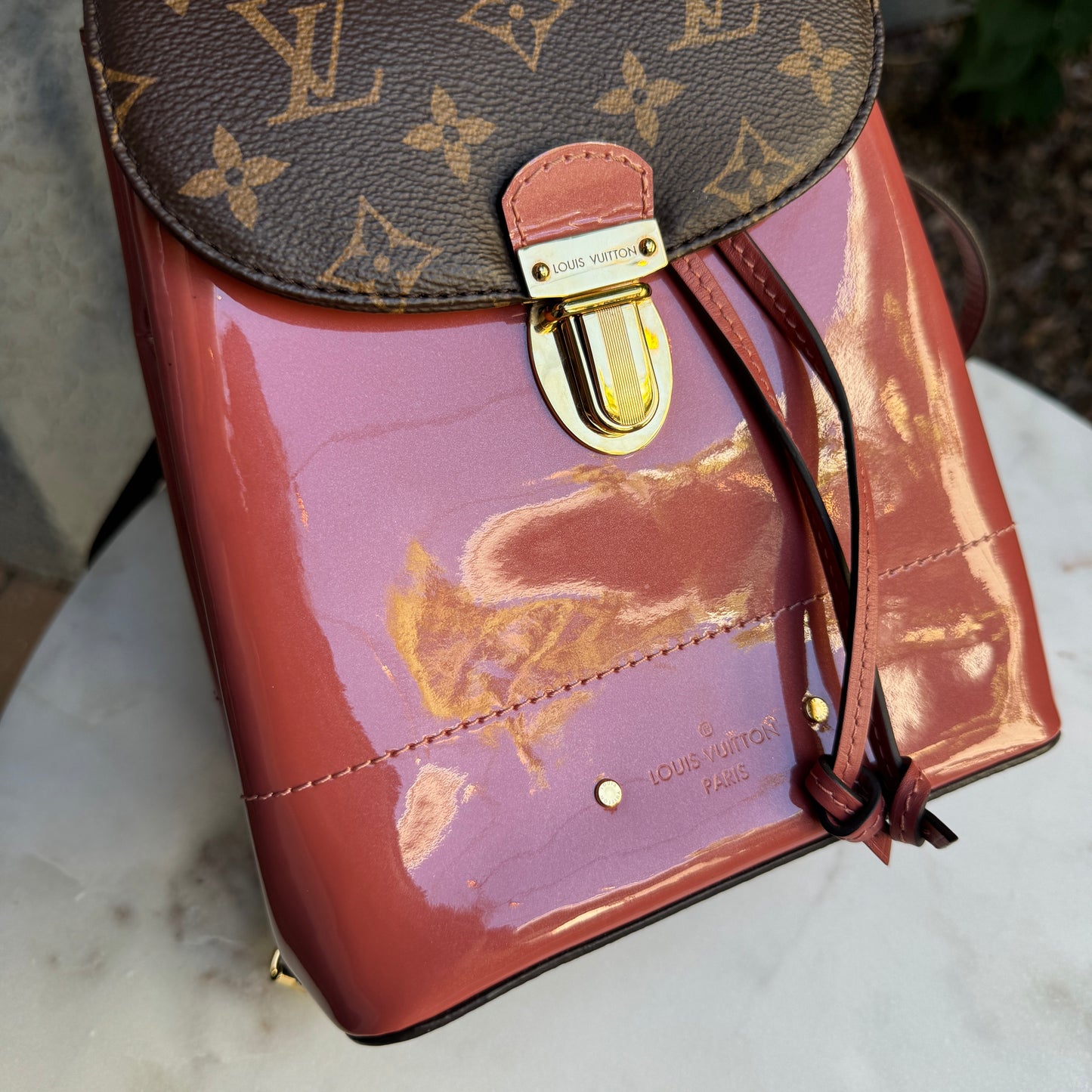 Louis Vuitton Vernis Hot Springs Backpack