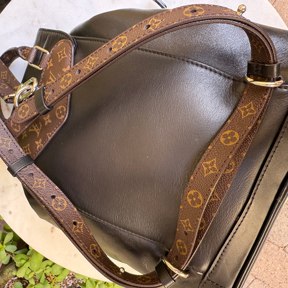 Louis Vuitton Lambskin Montsouris Vibe PM Backpack