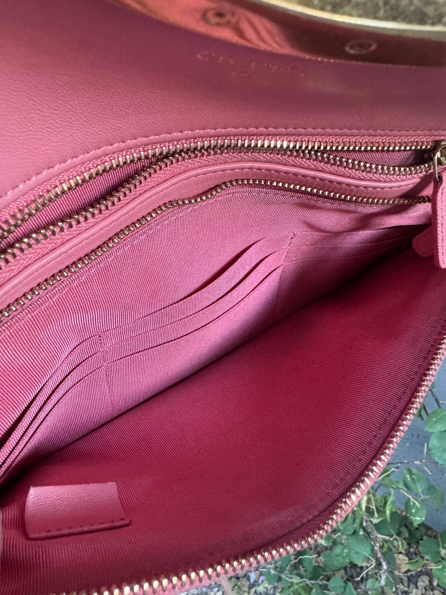 Chanel A Real Catch Caviar Leather Clutch