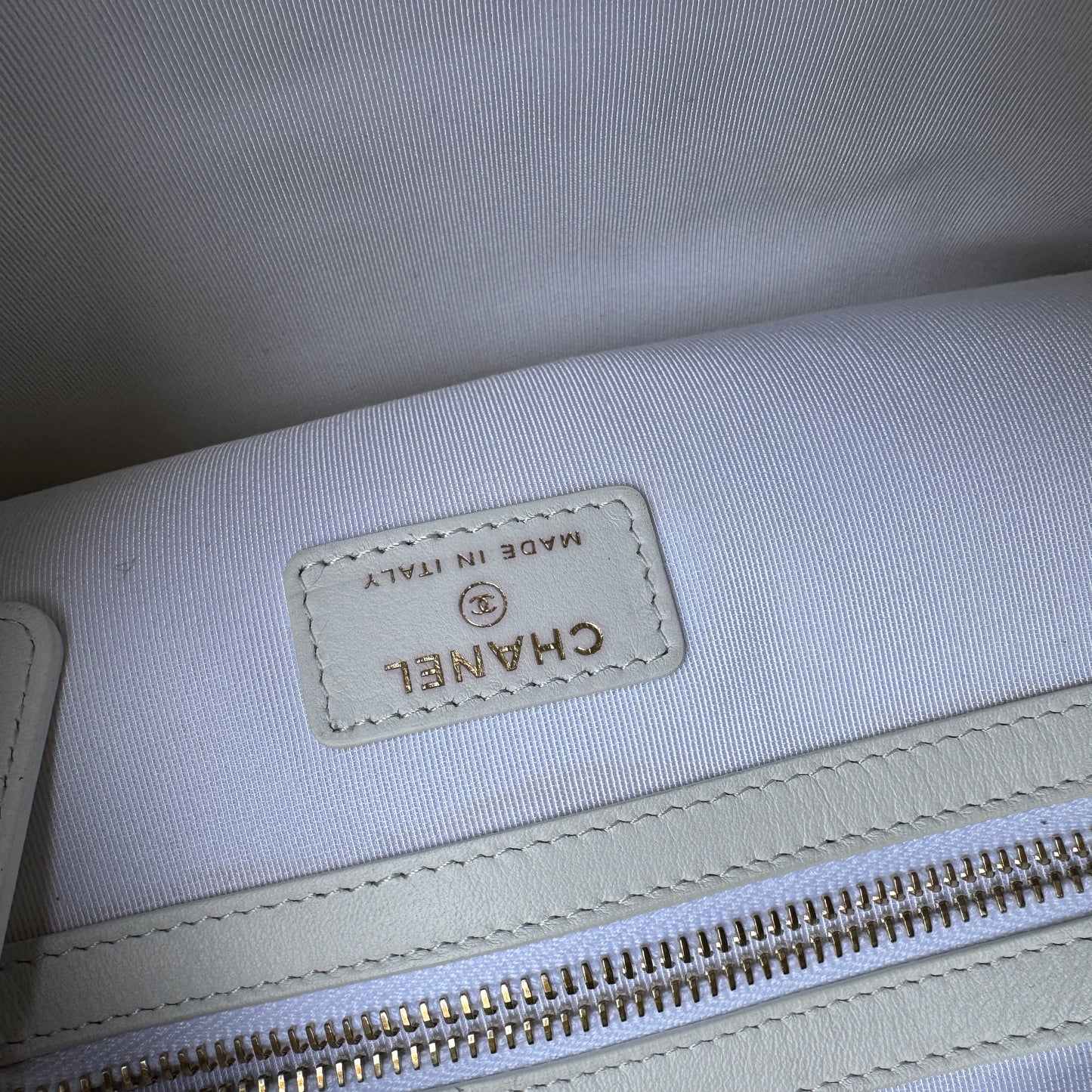 Chanel Croc Embossed Leather O-Case Clutch