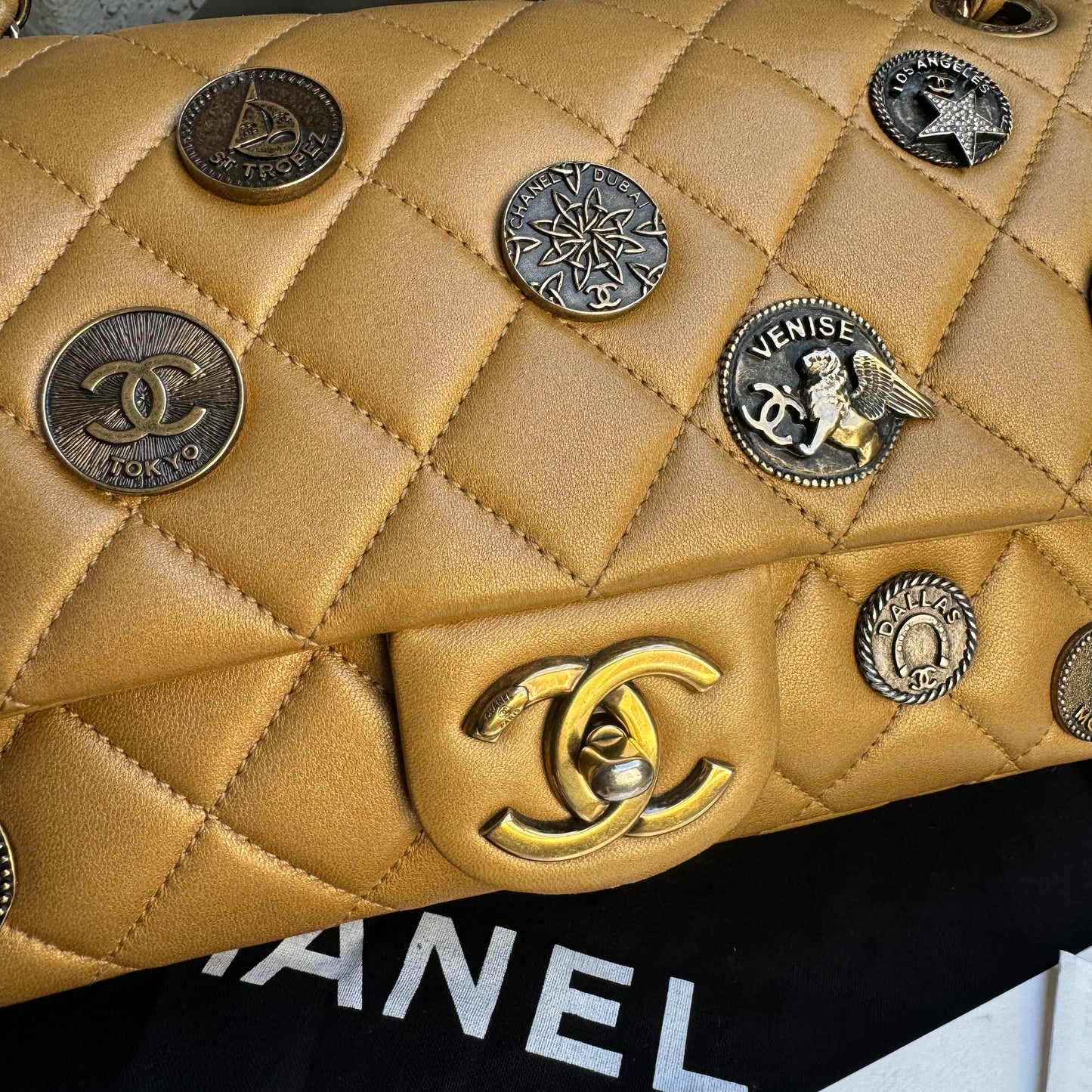 Chanel Limited Edition Paris-Dubai Medallions Single Flap Bag