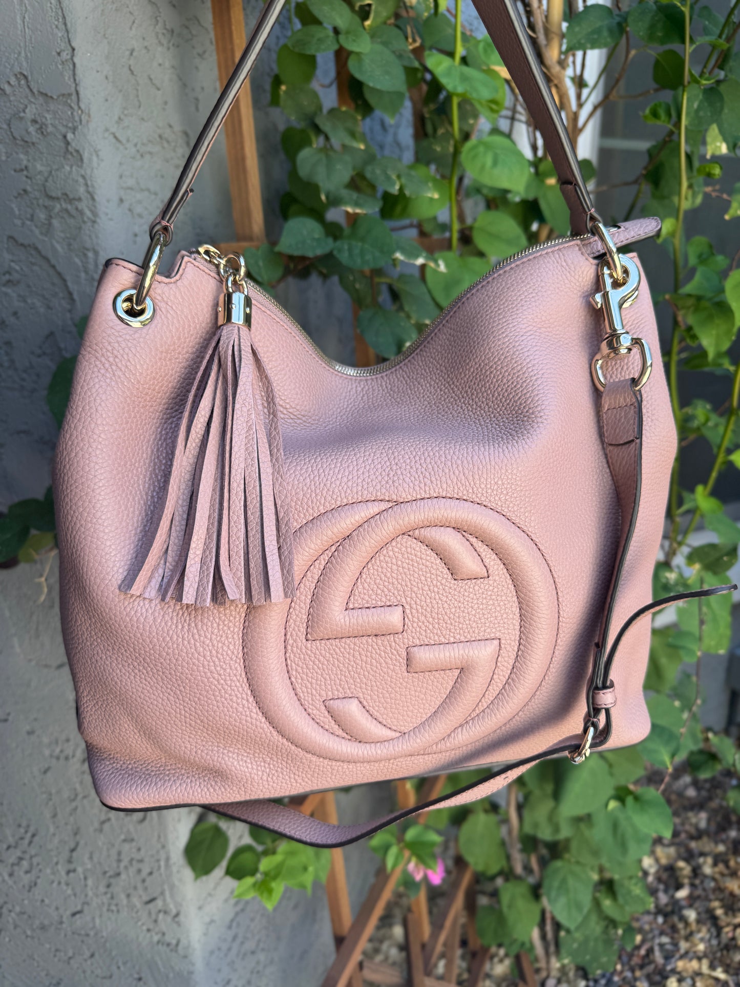 Gucci Soho Convertible Large Leather Hobo