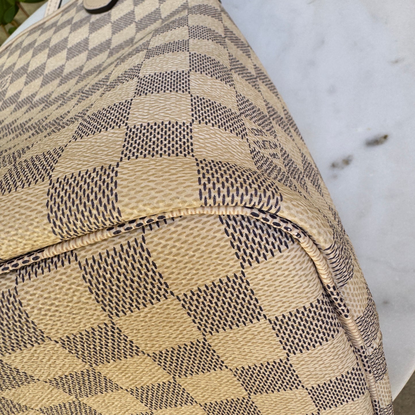 Louis Vuitton Braided Damier Azur Neverfull MM