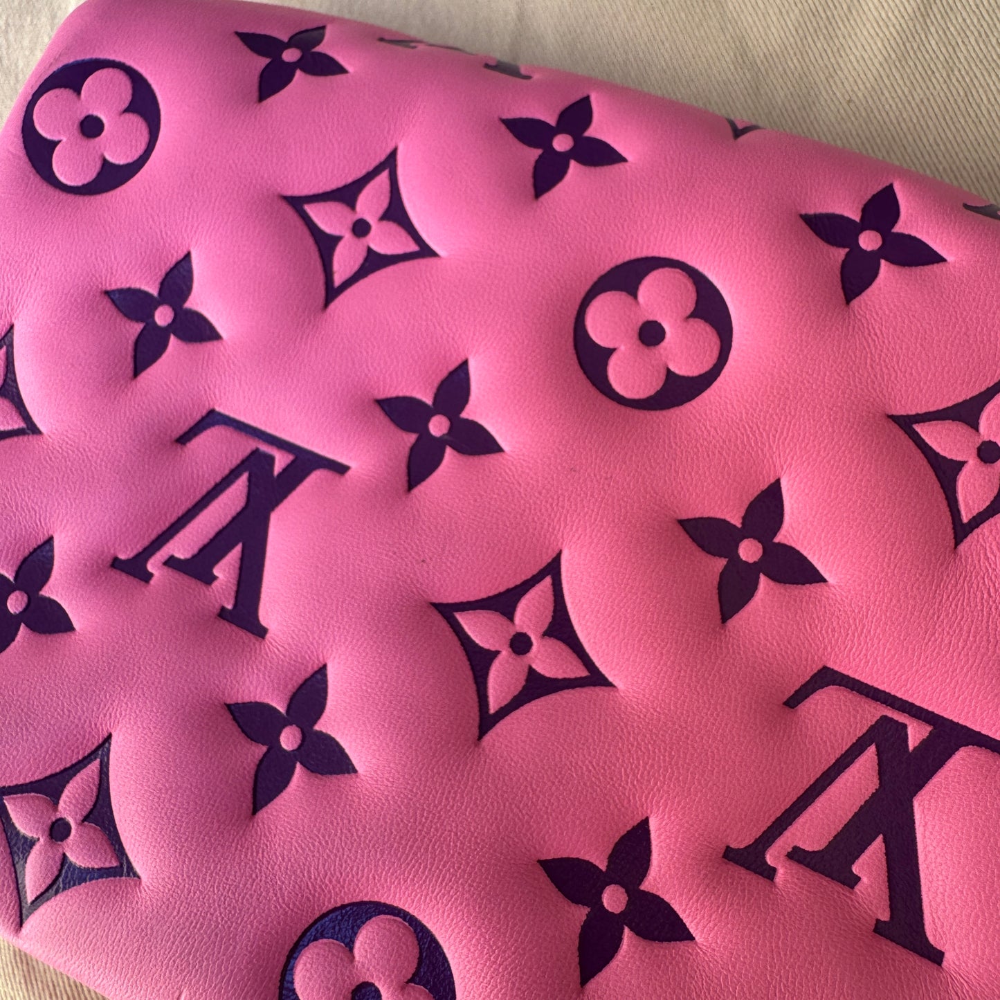 Louis Vuitton Monogram Lambskin Vuittamins Pochette Coussin
