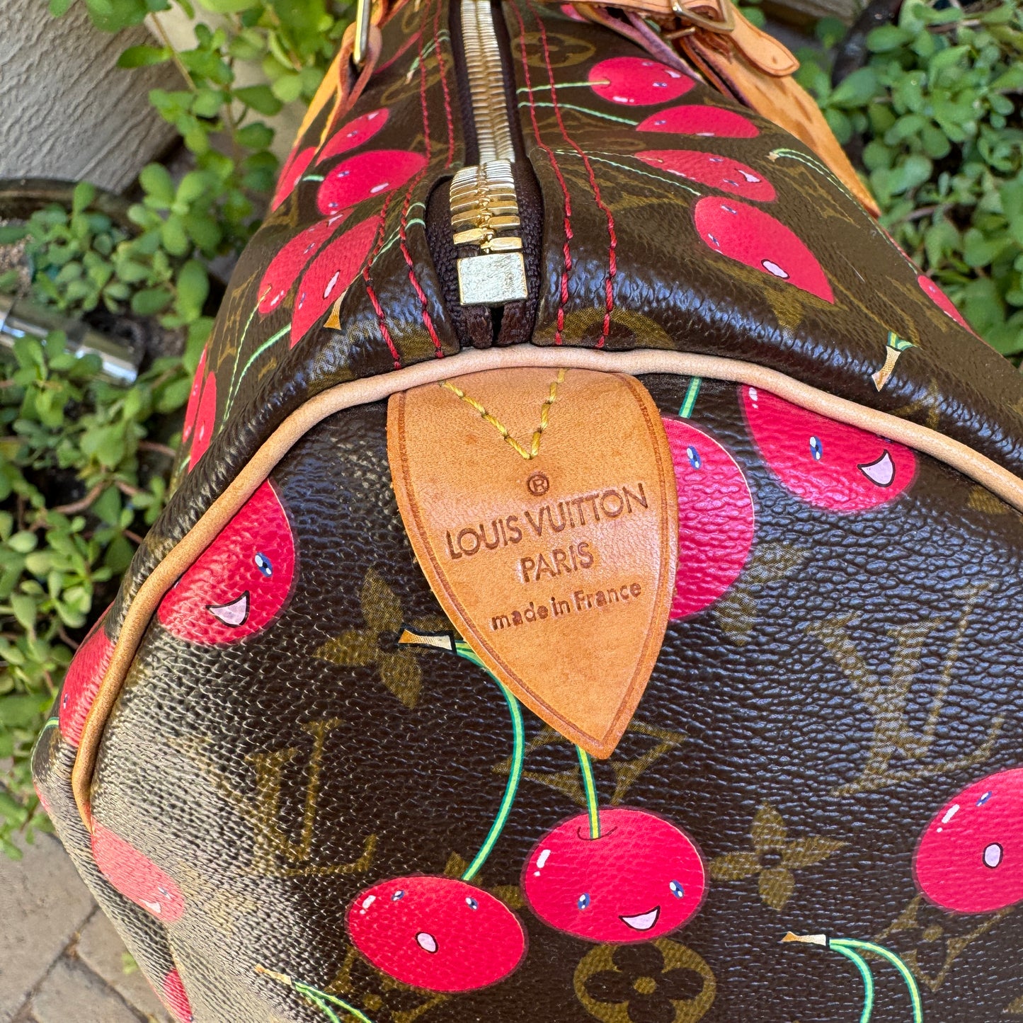 Louis Vuitton x Takashi Murakami Vintage Cherry Keepall 45