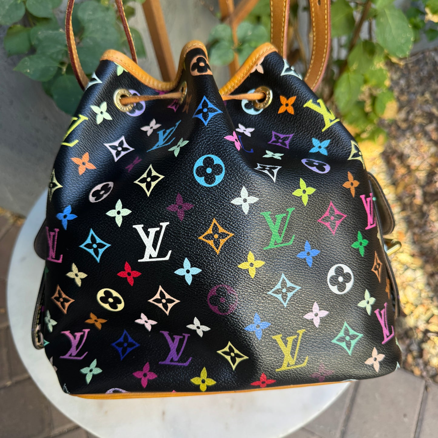 Louis Vuitton Multicolore Petit Noe Bucket Drawstring Shoulder Bag