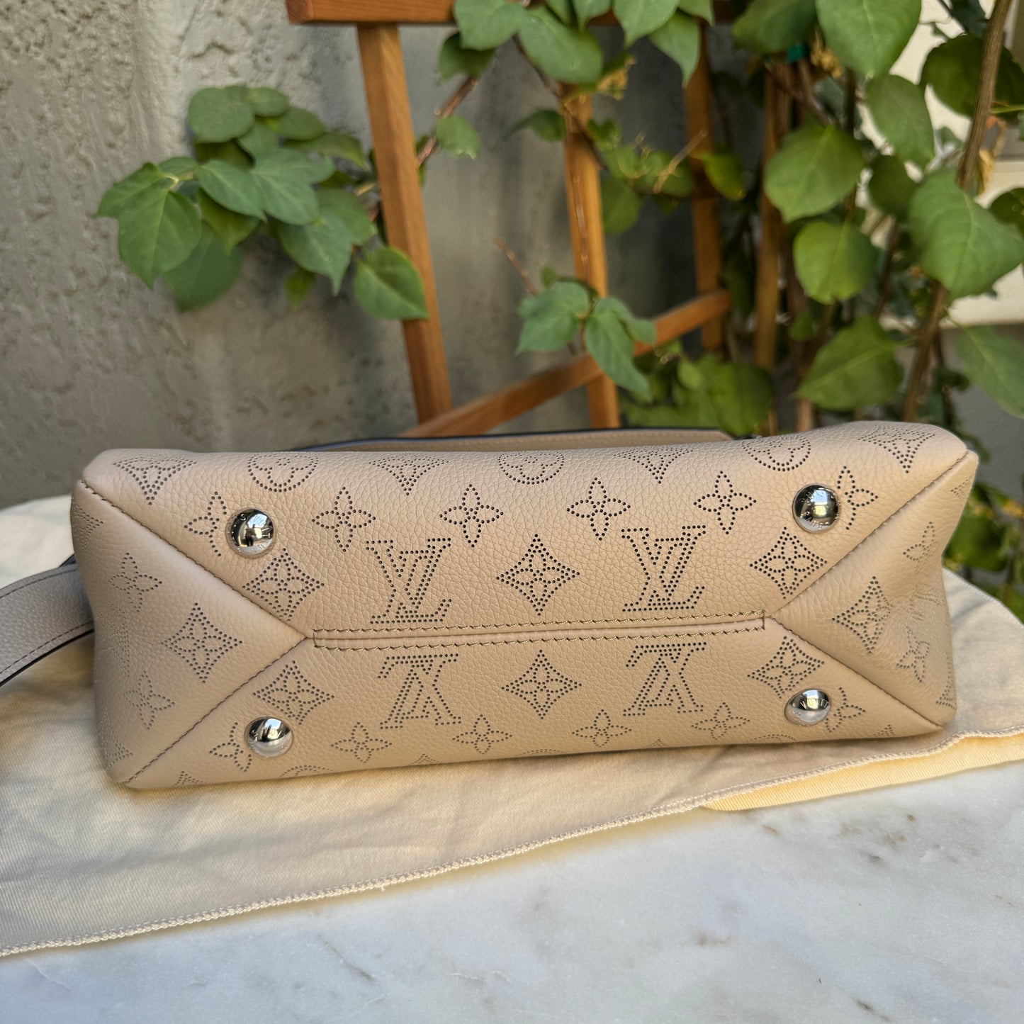 Louis Vuitton Monogram Mahina Leather Hand It All PM Crossbody