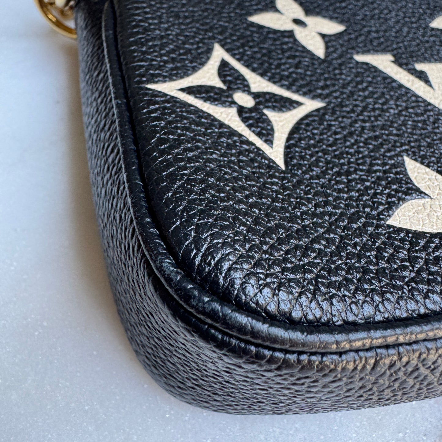 Louis Vuitton Monogram Empreinte Giant Bicolor Mini Pochette Accessoires