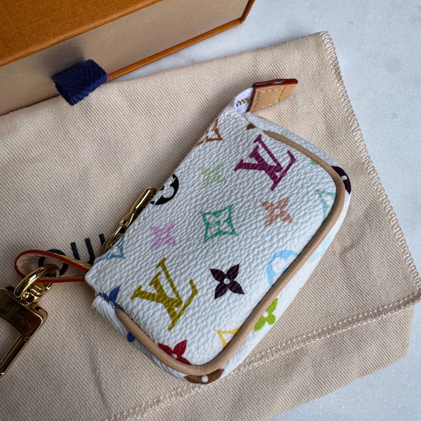 Louis Vuitton x Takashi Murakami Micro Pochette Bag Charm