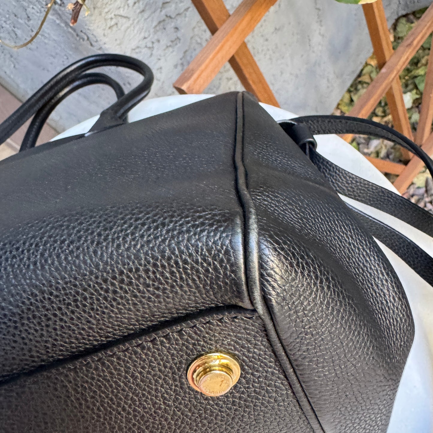 Louis Vuitton Milla MM Leather Tote