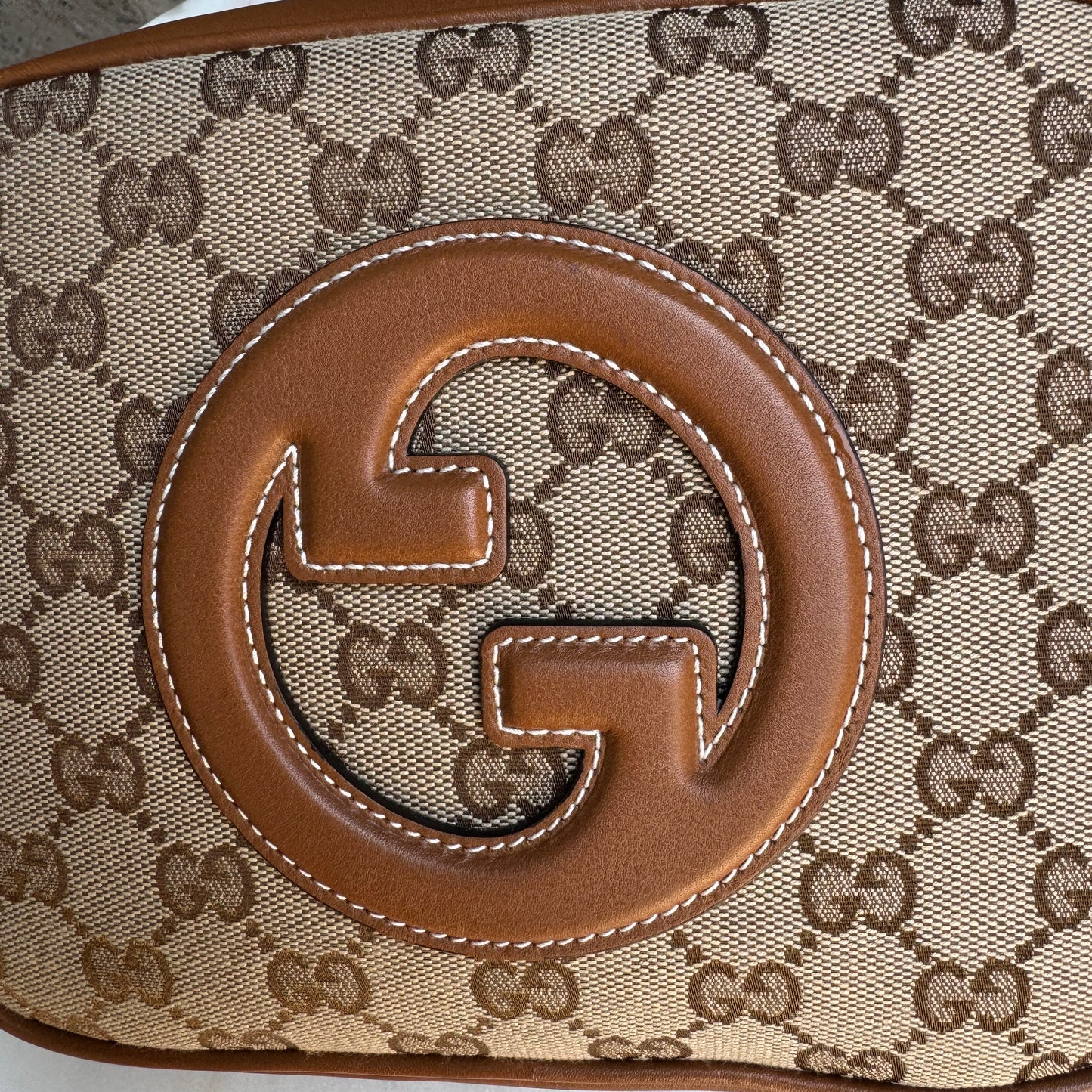 Gucci Blondie Monogram GG Canvas Camera Bag