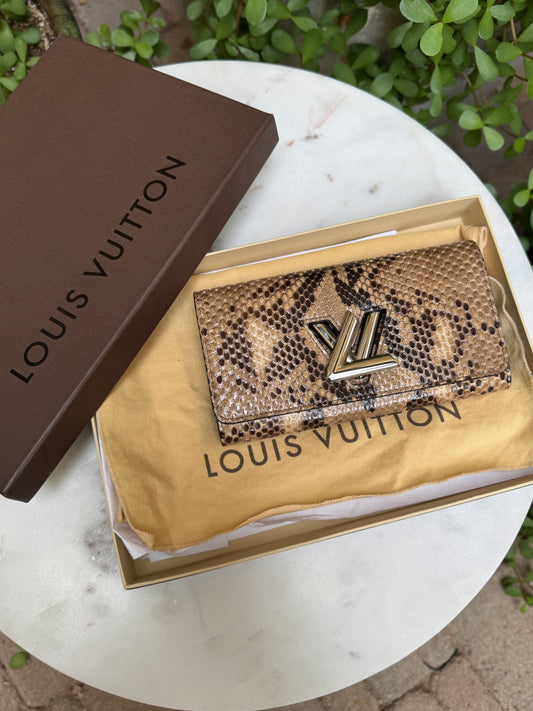 Louis Vuitton Python Twist Wallet