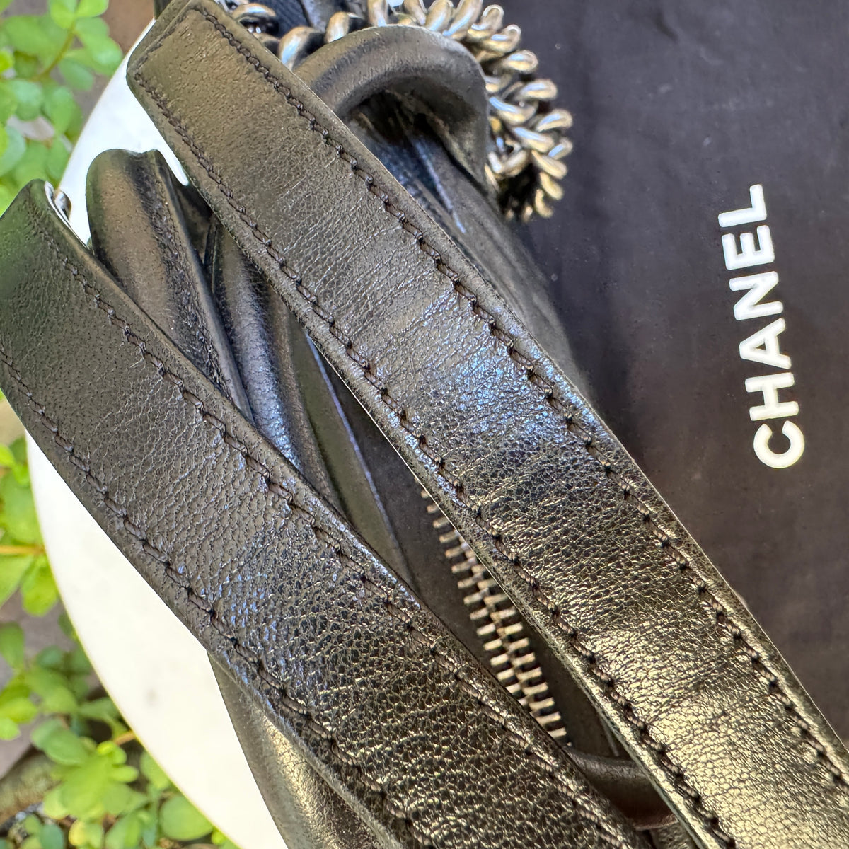 Chanel Quilted Leather Small Boy Tote