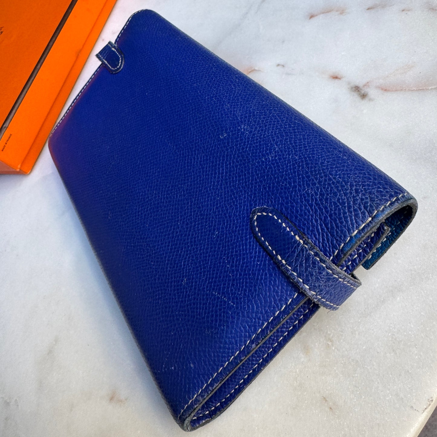 Hermès Kelly Epsom Bicolor Leather Wallet
