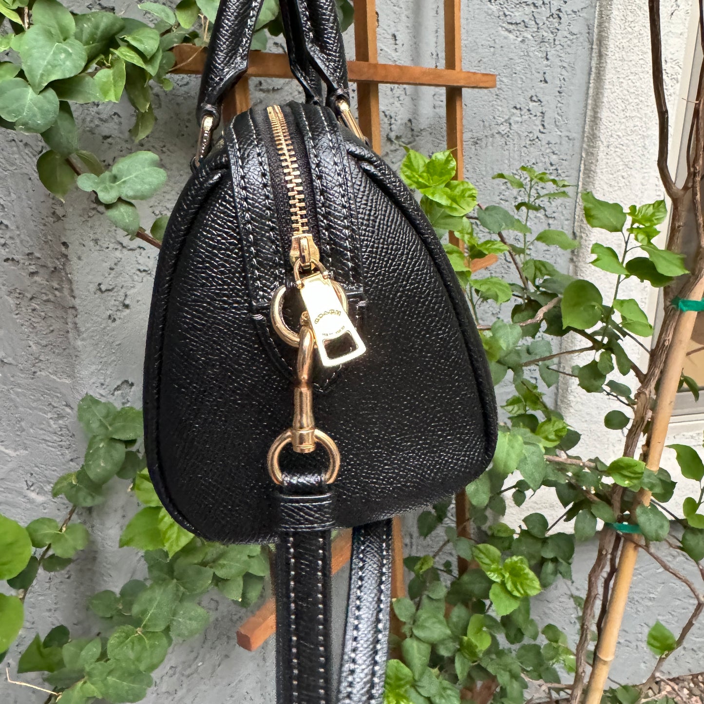 Coach Mini Rowan Leather Boston Crossbody