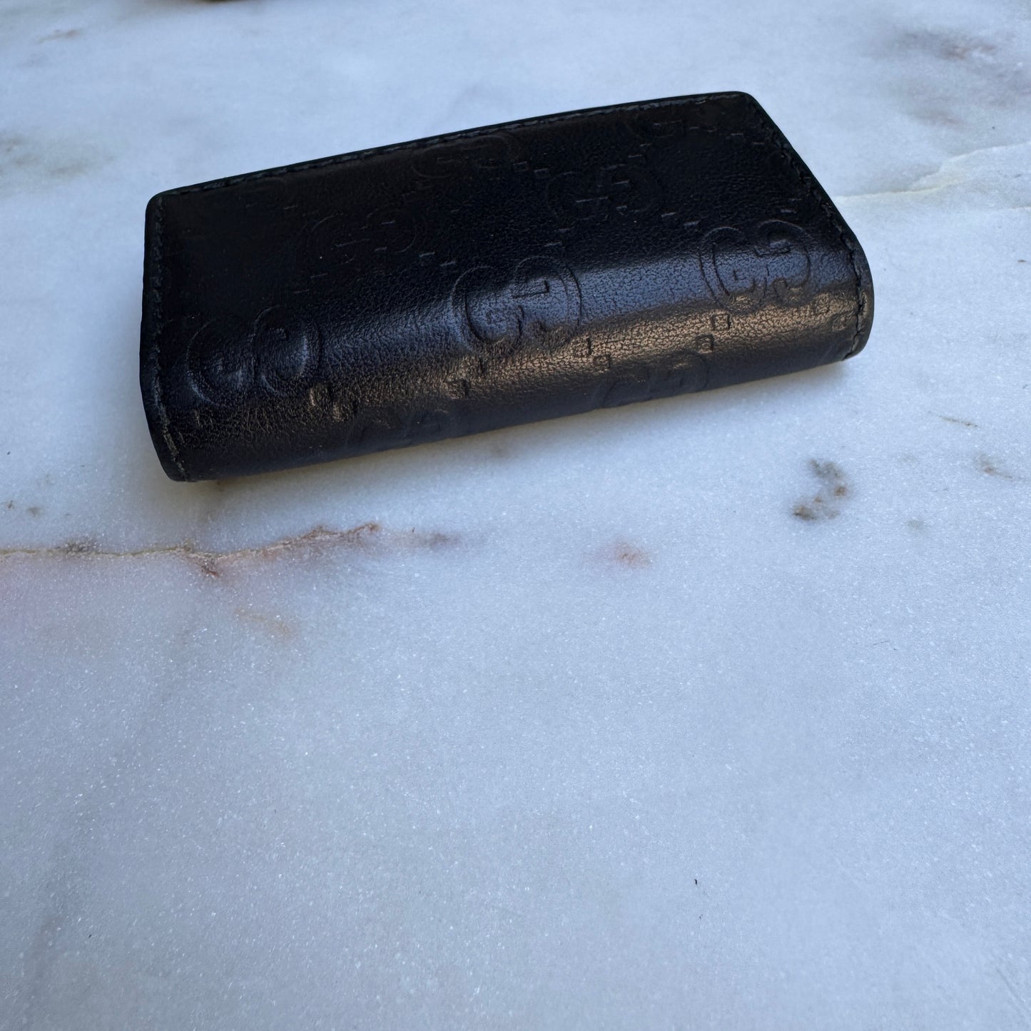 Gucci Embossed Guccissima Monogram Key Holder