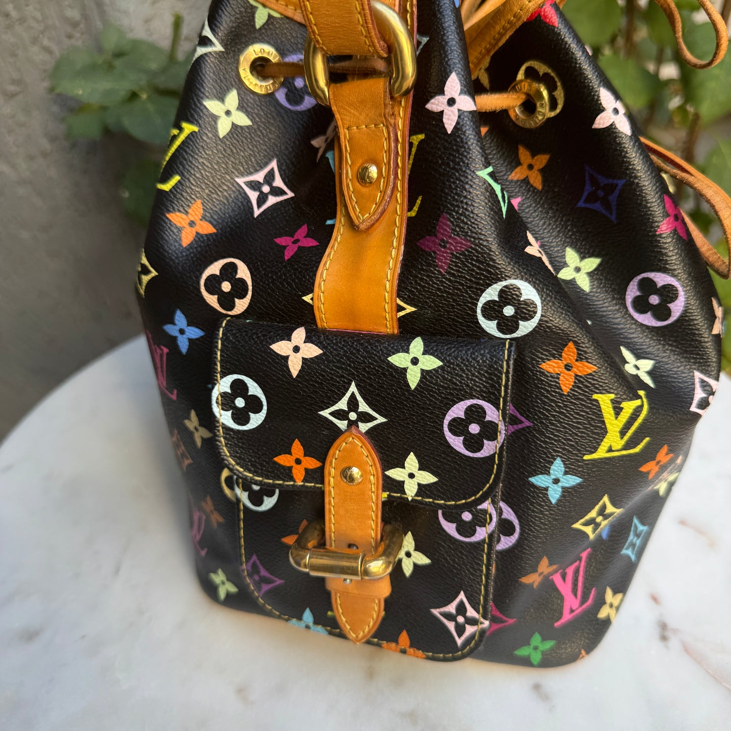 Louis Vuitton Multicolore Petit Noe Bucket Drawstring Shoulder Bag