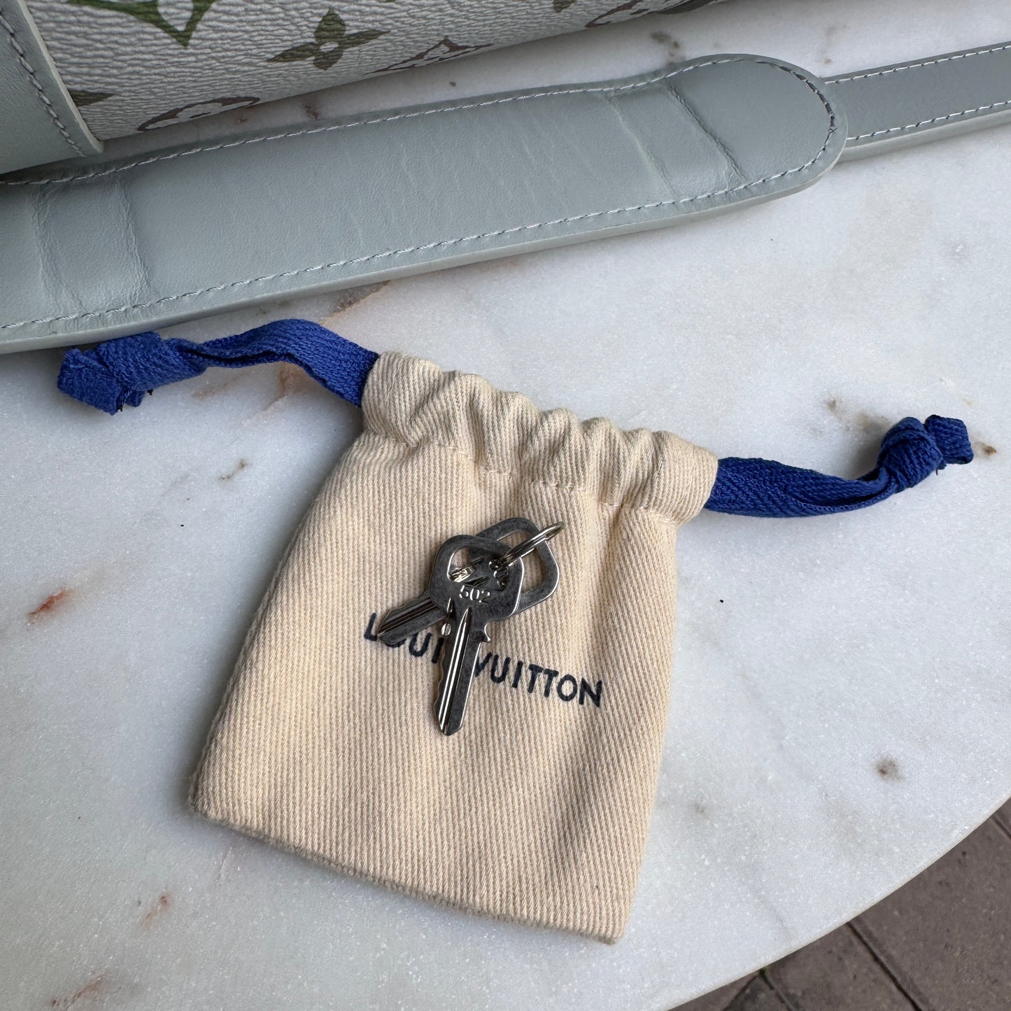 Louis Vuitton Multicolor Iridescent Monogram Keepall Bandoulière 55