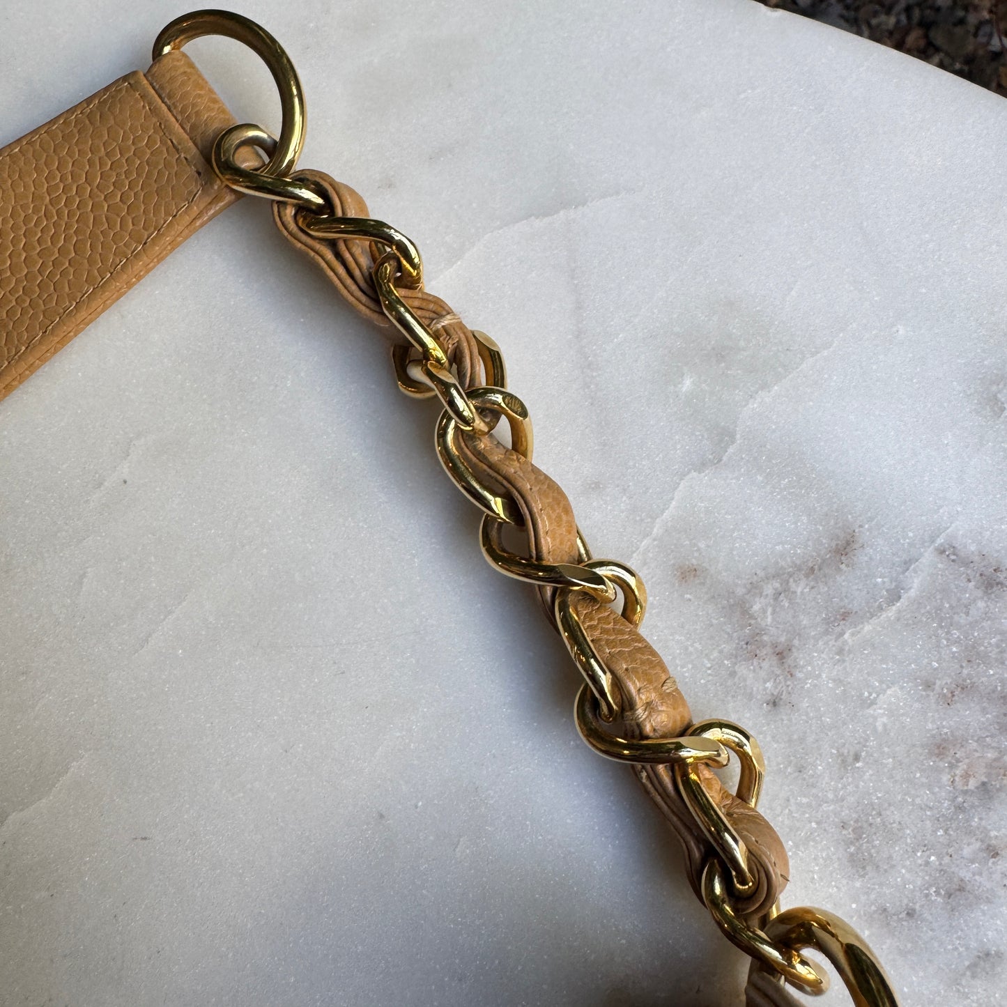 Chanel Timeless CC Quilted Caviar Leather Crescent Hobo Shoulder Bag