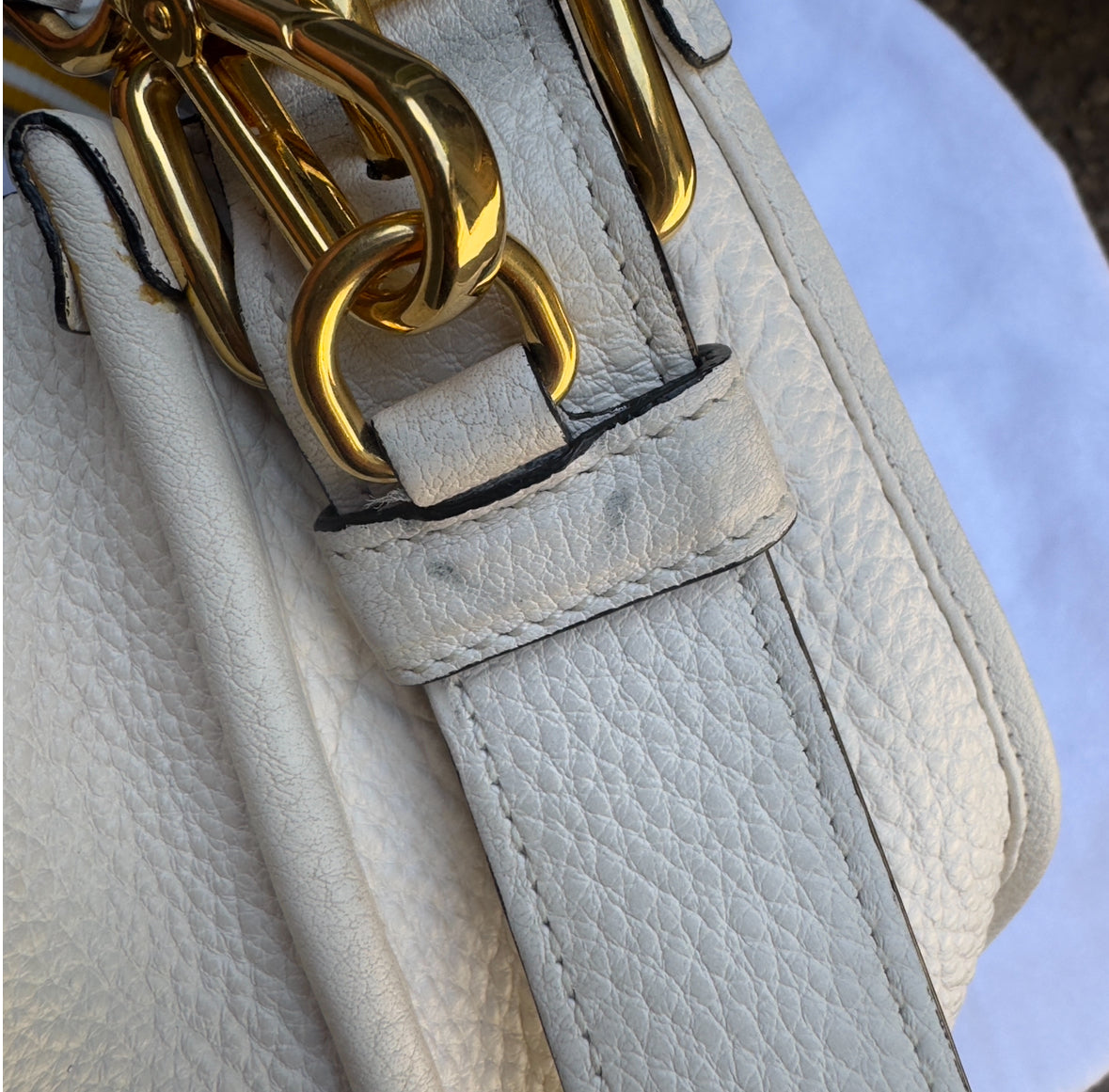 Prada Vitello Daino Phenix Nylon Web Stripe Crossbody