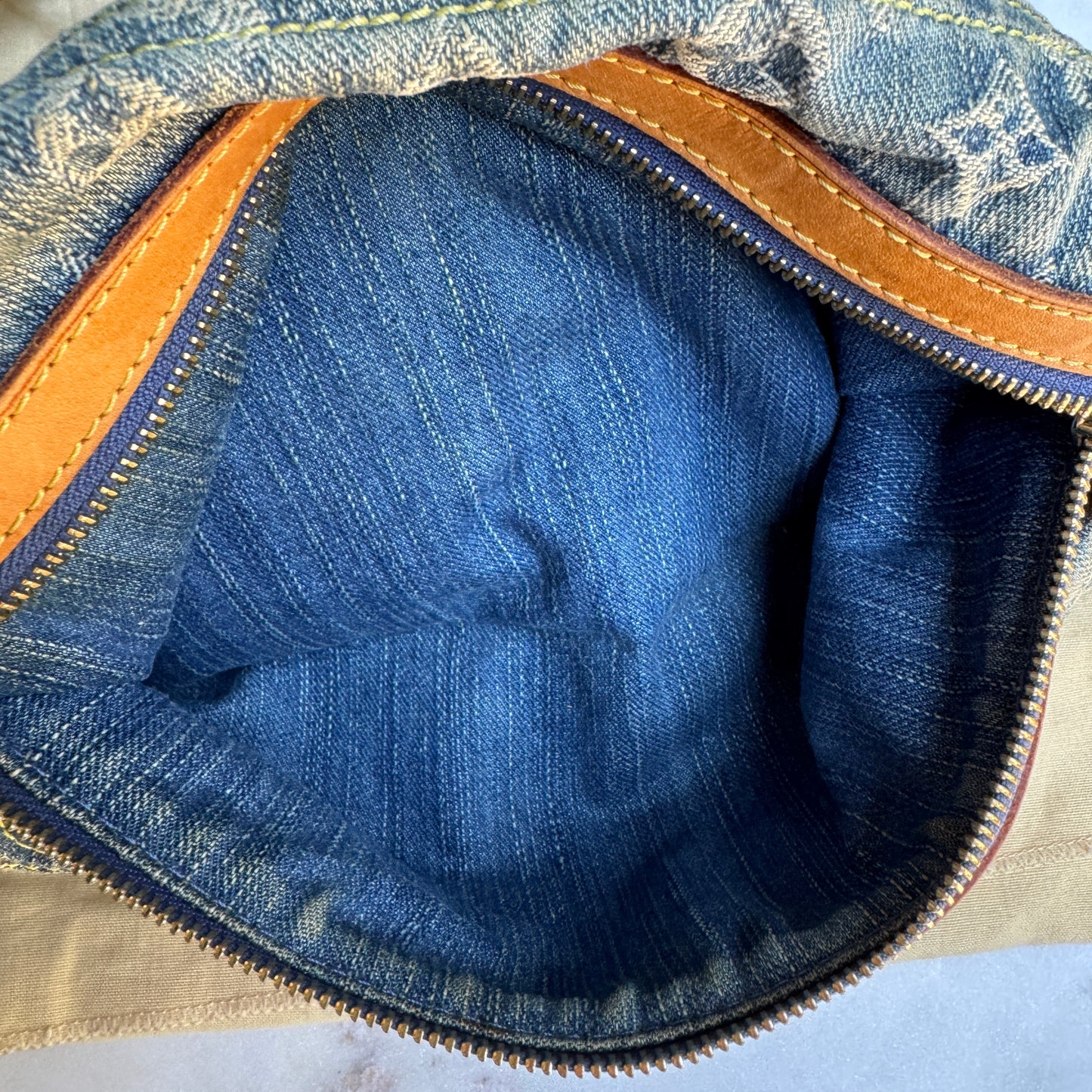 Louis Vuitton Monogram Denim Baggy PM Shoulder Bag