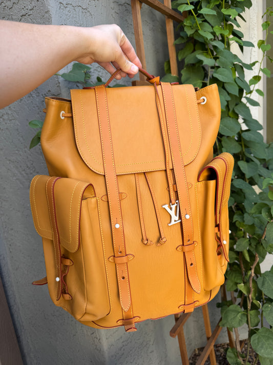 Louis Vuitton x Virgil Abloh Vachetta Leather Christopher Backpack GM