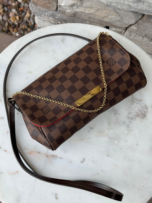 Louis Vuitton Favorite MM Damier Ebene Crossbody