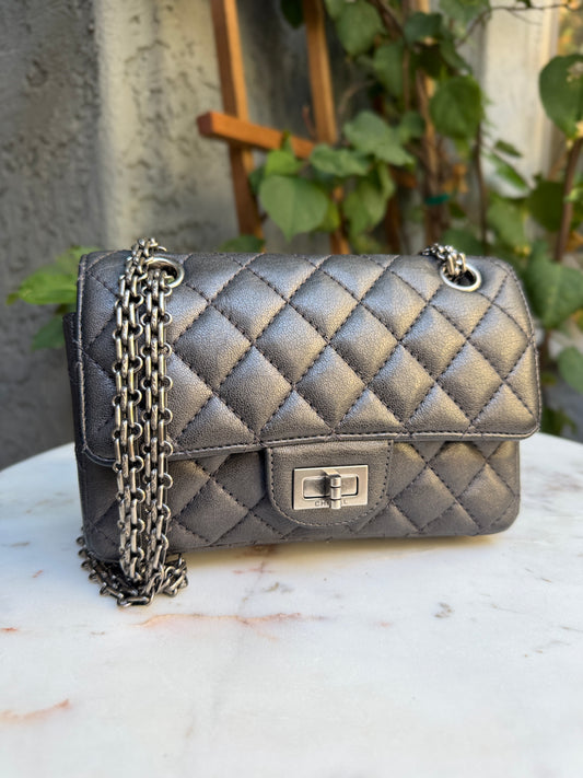Chanel Mini Reissue 2.55 Single Flap Quilted Leather Crossbody