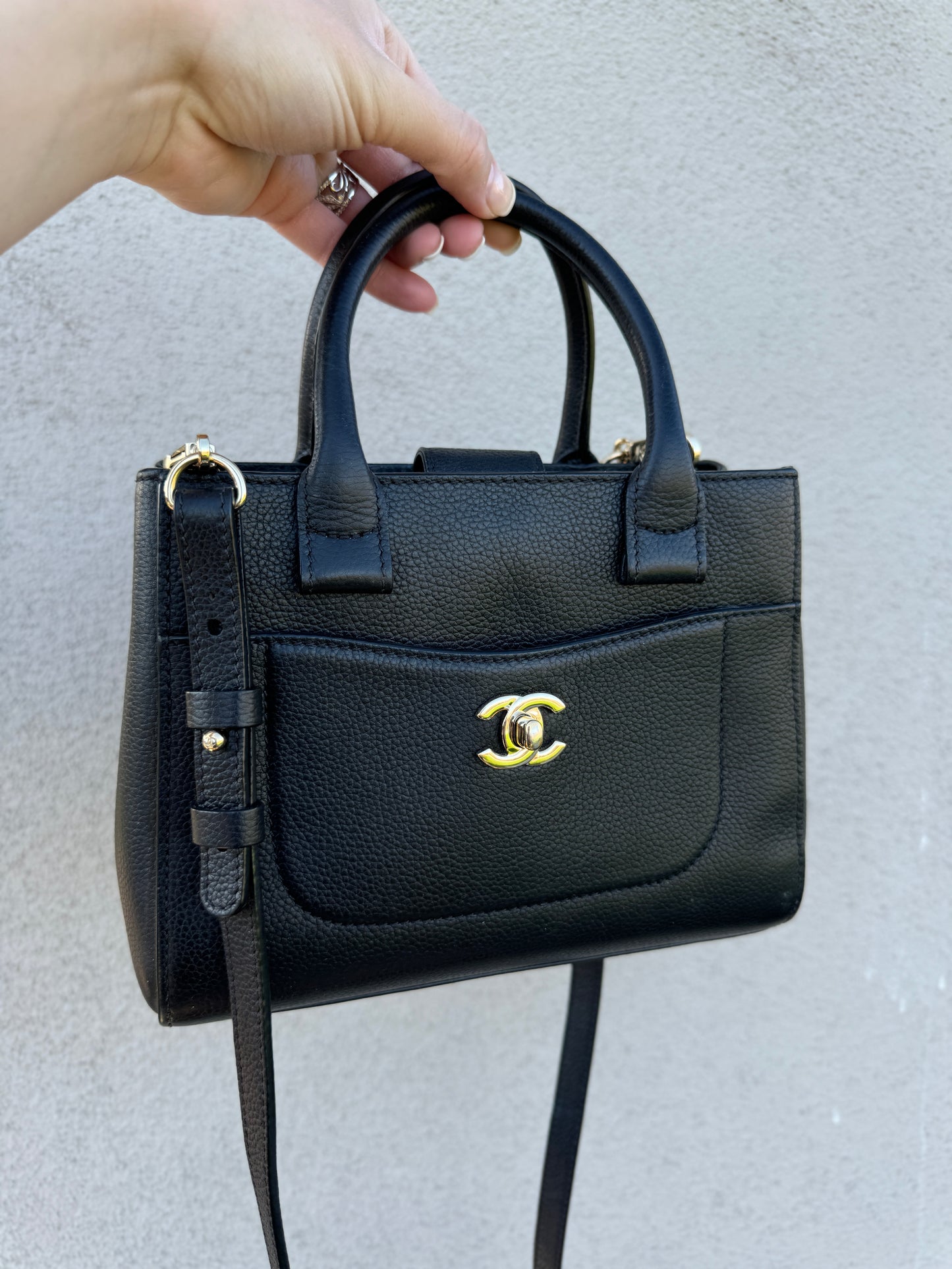 Chanel Leather Mini Neo Executive Tote