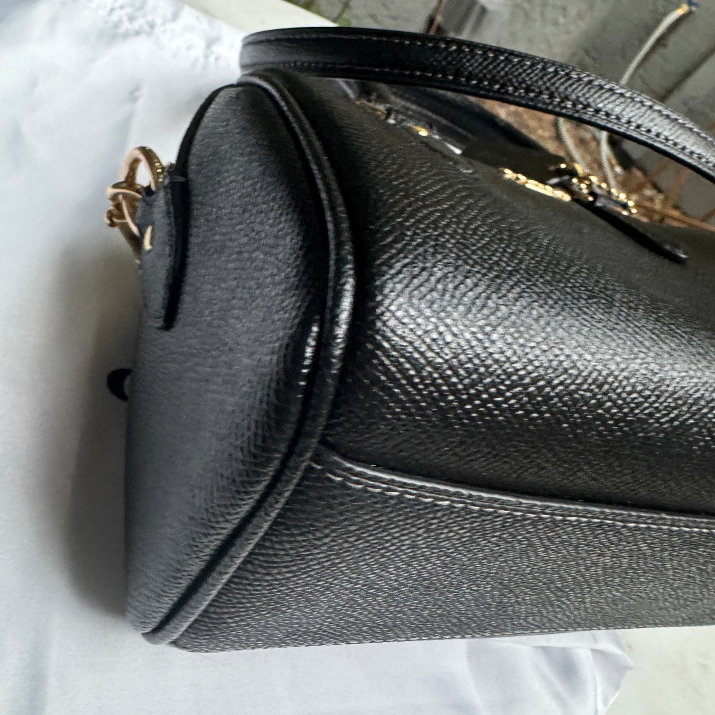 Coach Mini Rowan Leather Boston Crossbody