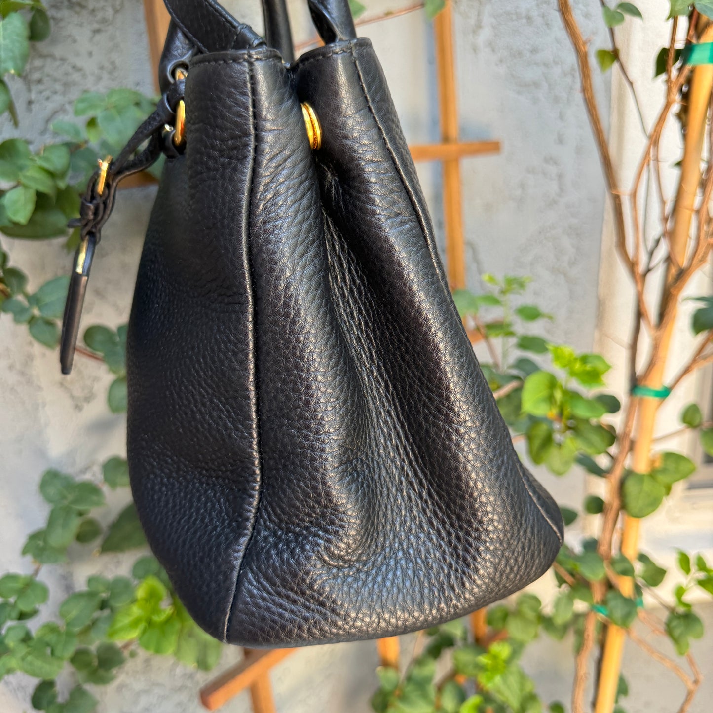 Prada Pebbled Leather Vitello Daino Crossbody