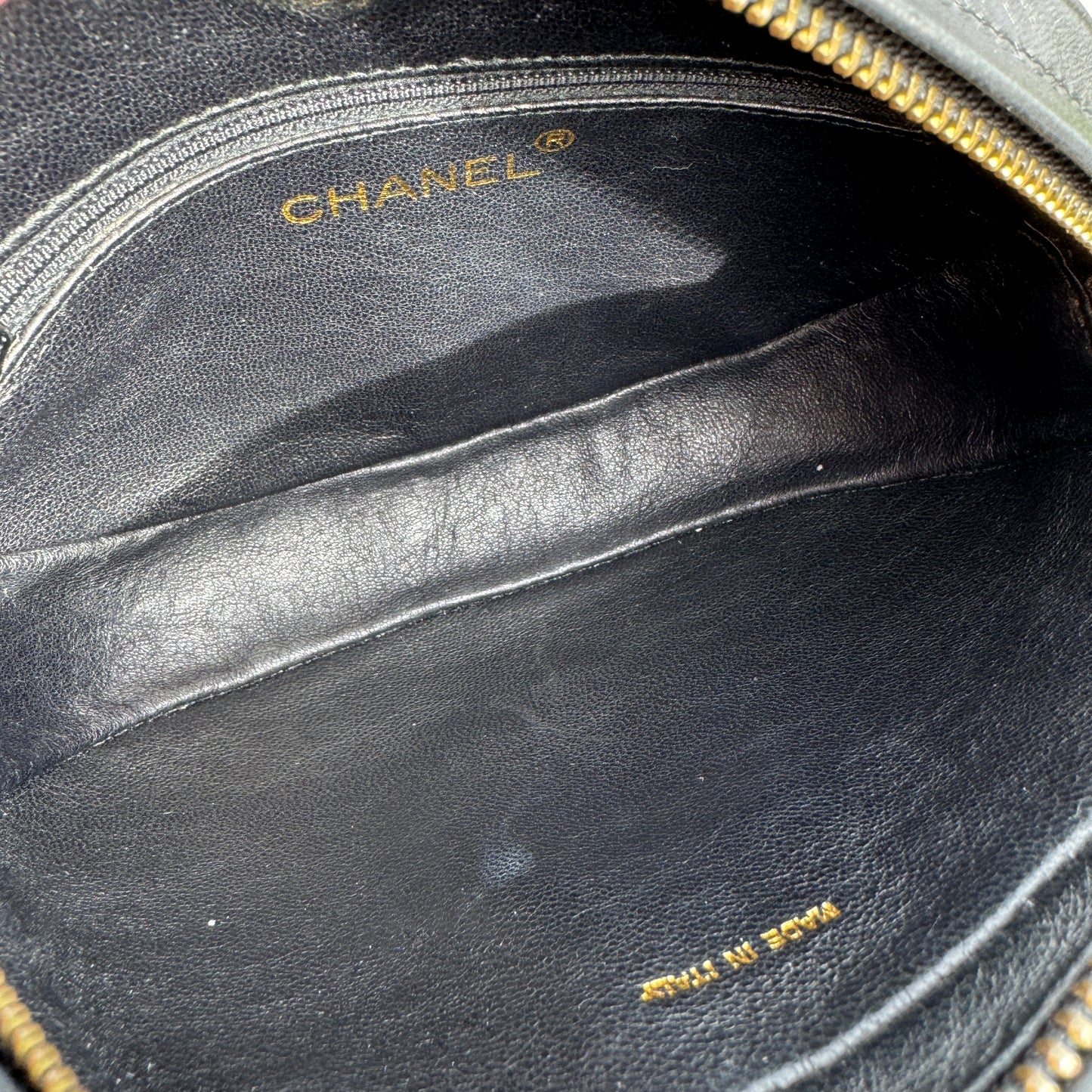 Chanel Vintage CC Tassel Round Lambskin Camera Bag