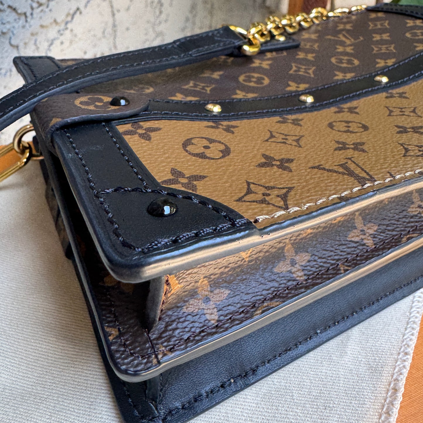 Louis Vuitton Reverse Monogram Trunk Clutch