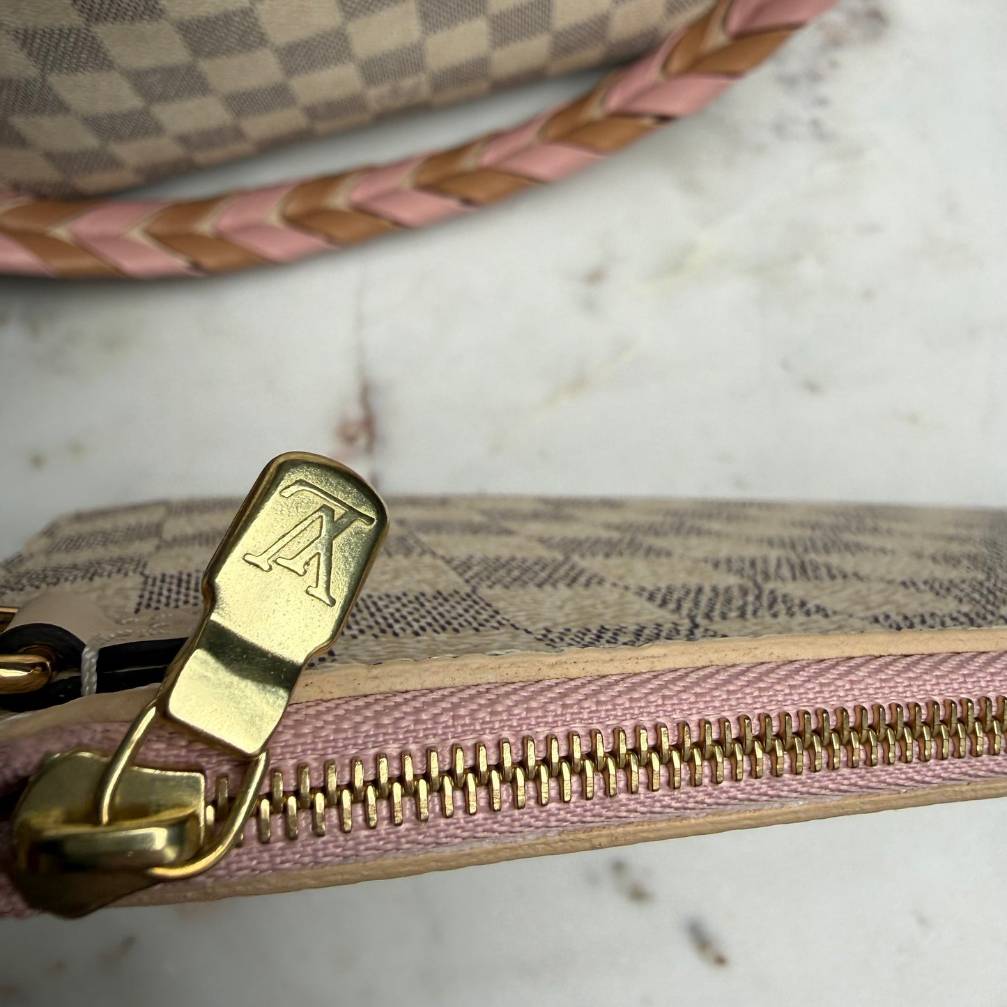Louis Vuitton Braided Damier Azur Neverfull MM