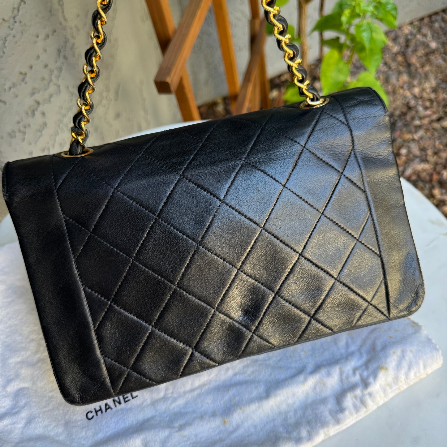 Chanel Diana Vintage Quilted Lambskin Medium Single Flap Bag