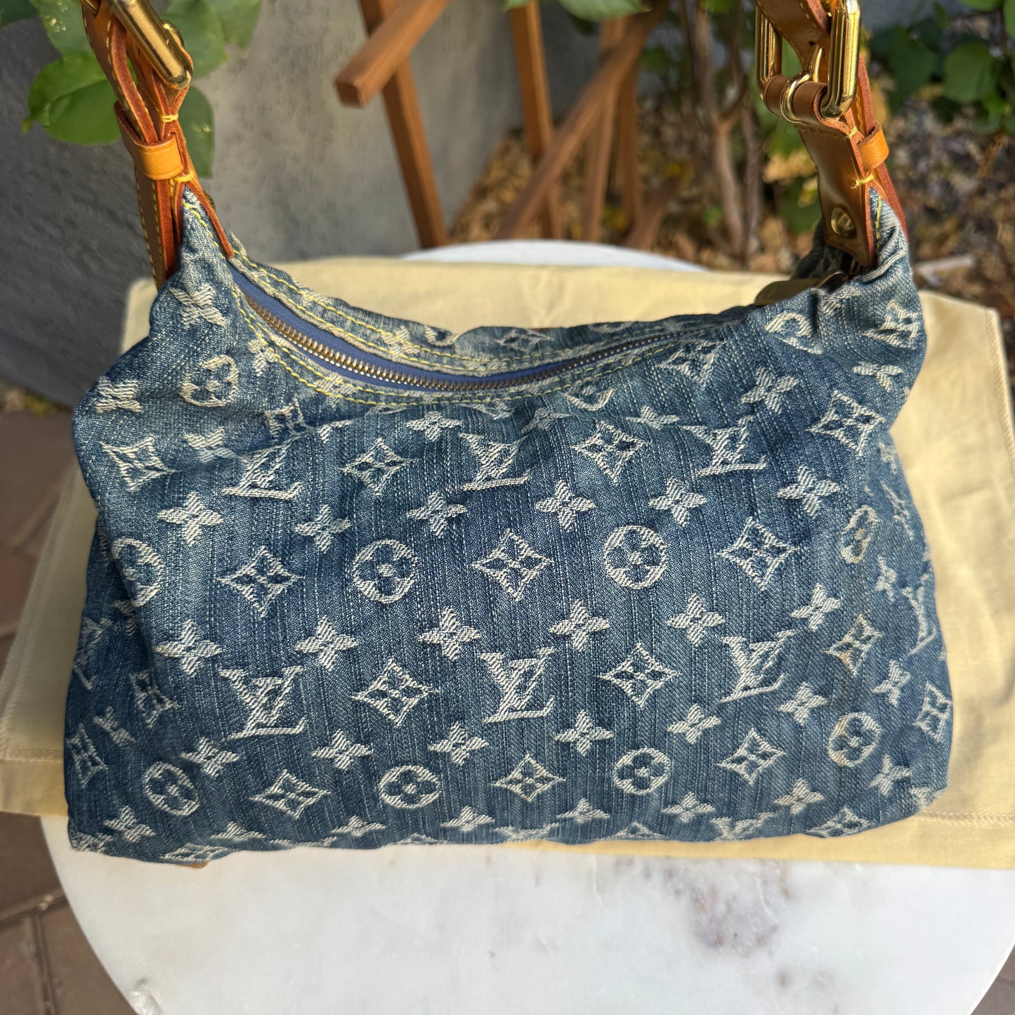 Louis Vuitton Monogram Denim Baggy PM Shoulder Bag
