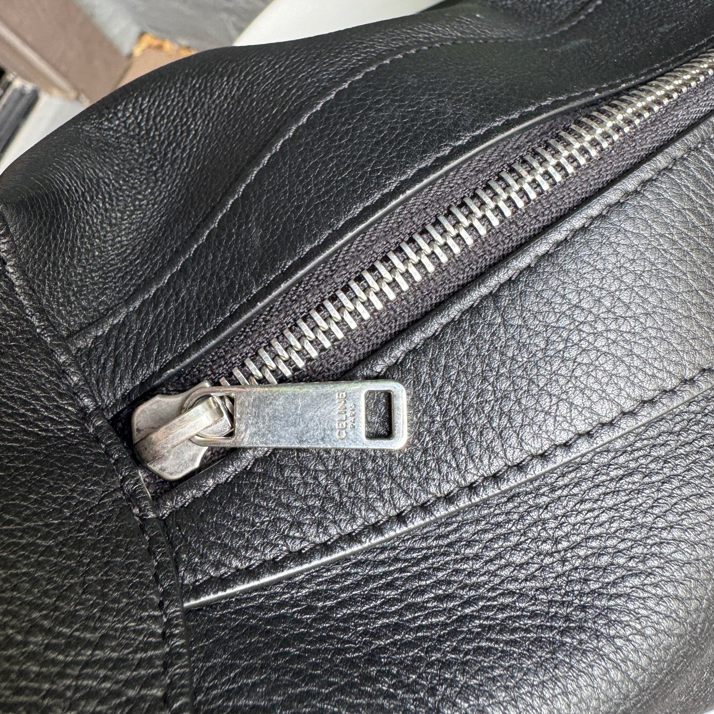 Celine Large Romy Leather Shoulder Bag