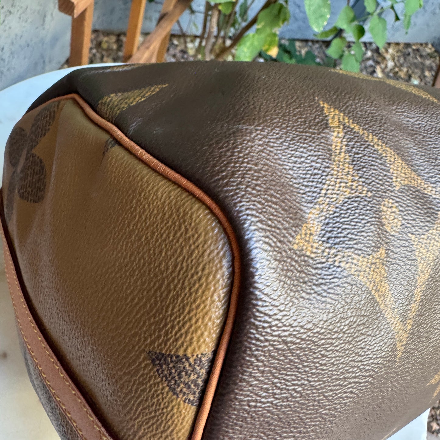 Louis Vuitton Reverse Giant Monogram Speedy Bandouliere 30