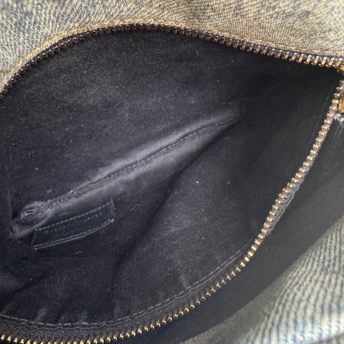 Saint Laurent Denim Toy LouLou Puffer Crossbody