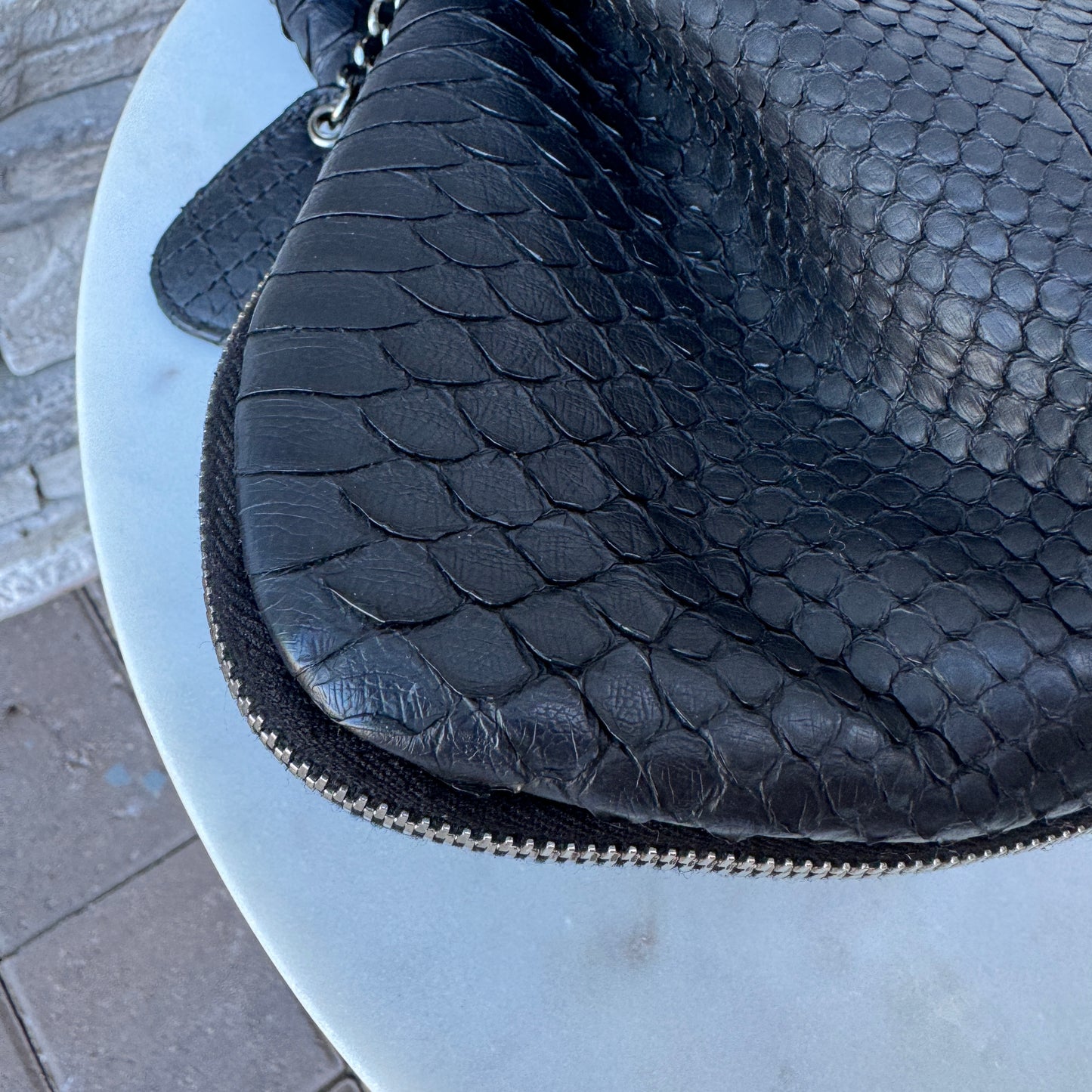 Chanel Python Yacht Expandable Hobo