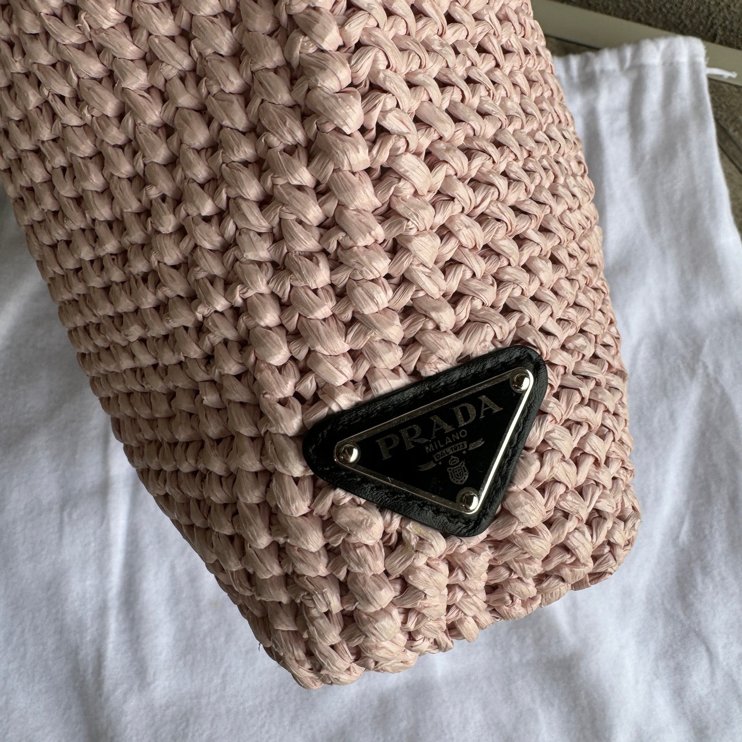 Prada Small Crochet Tote