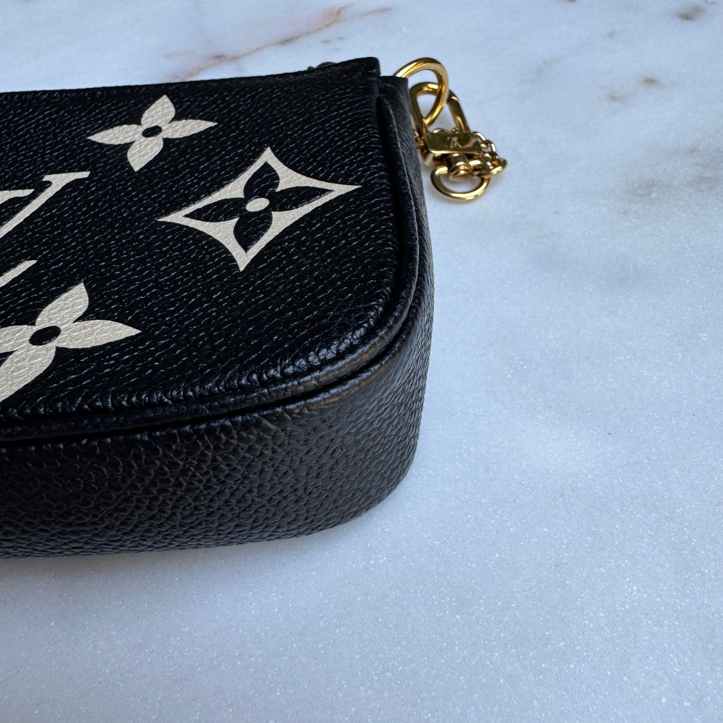 Louis Vuitton Monogram Empreinte Giant Bicolor Mini Pochette Accessoires