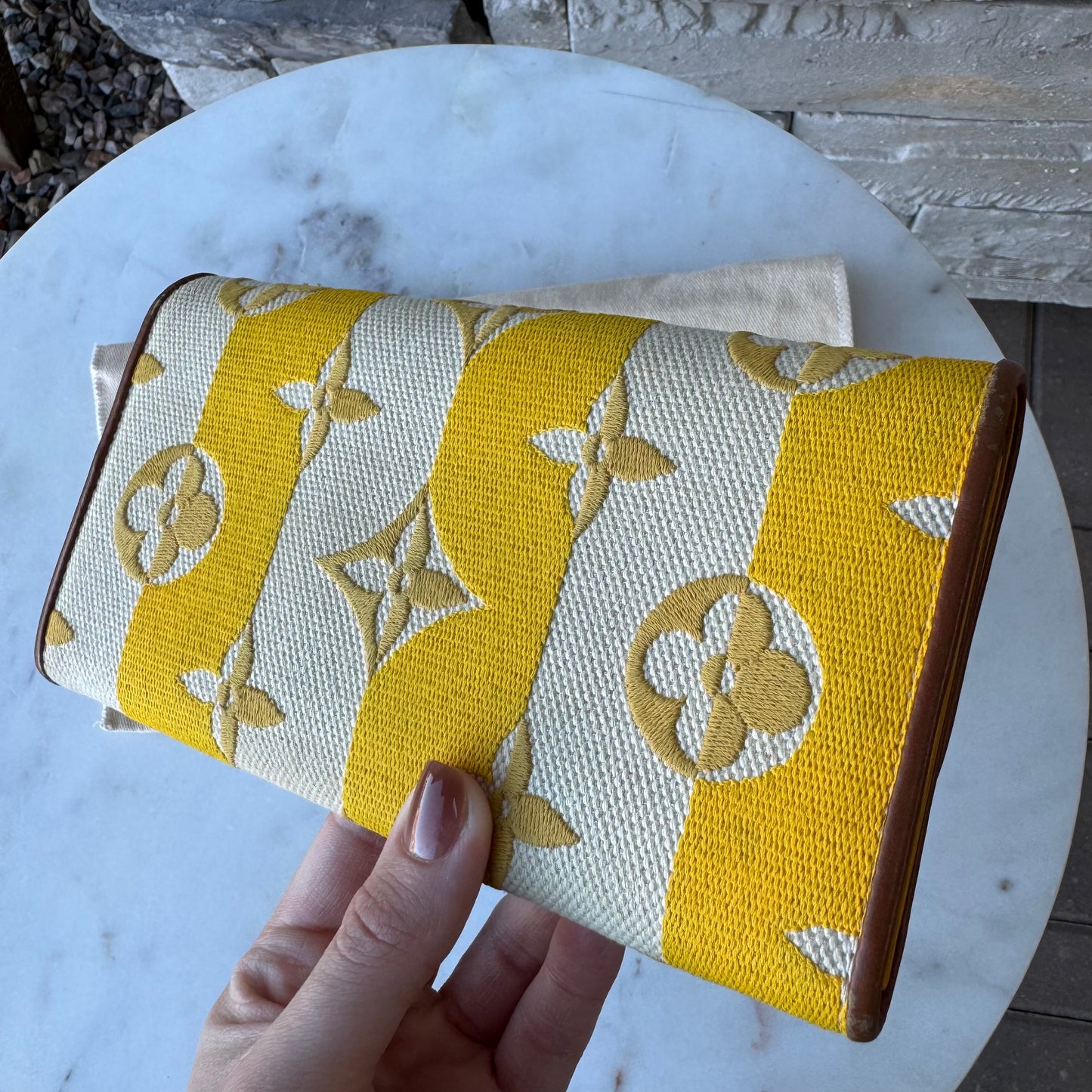 Louis Vuitton Canvas Capucines Wallet