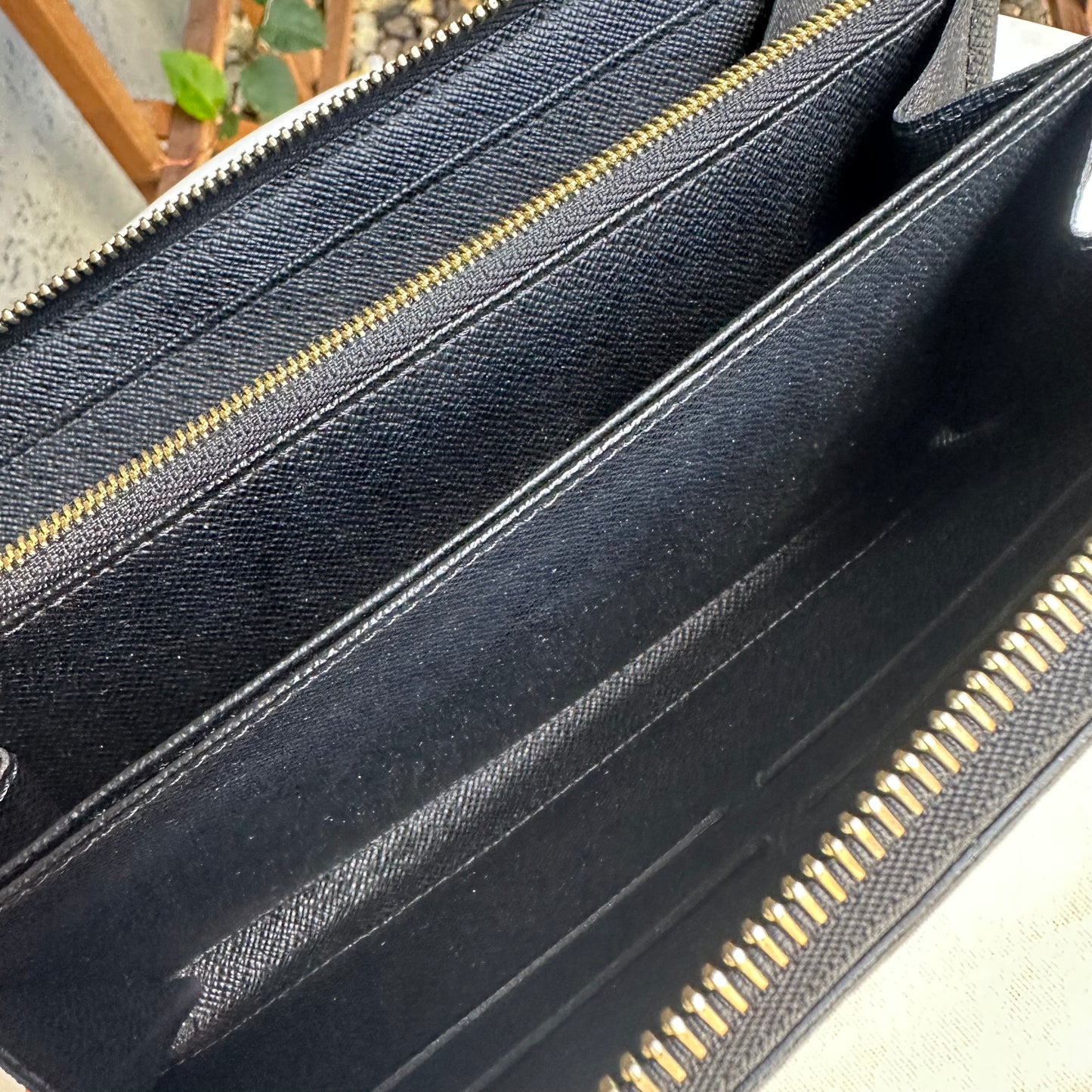 Louis Vuitton Damier Ebene Paillettes Zippy Wallet