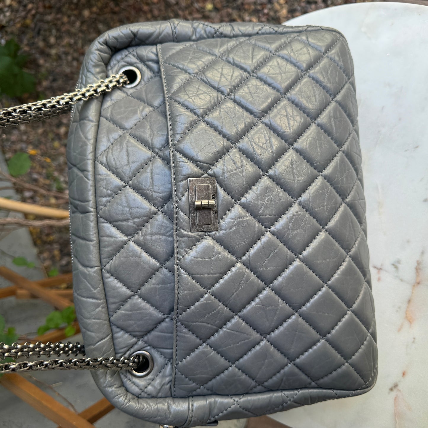 Chanel Quilted Aged Calfskin Large Reissue Camera Bag