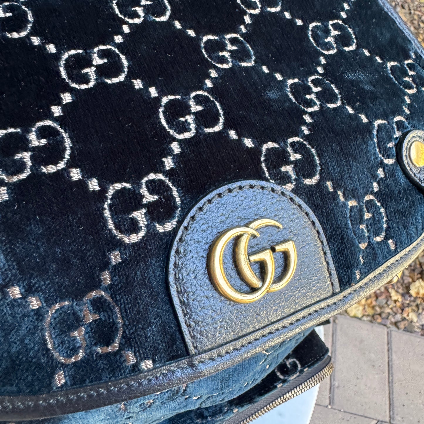 Gucci GG Marmont Velvet Backpack