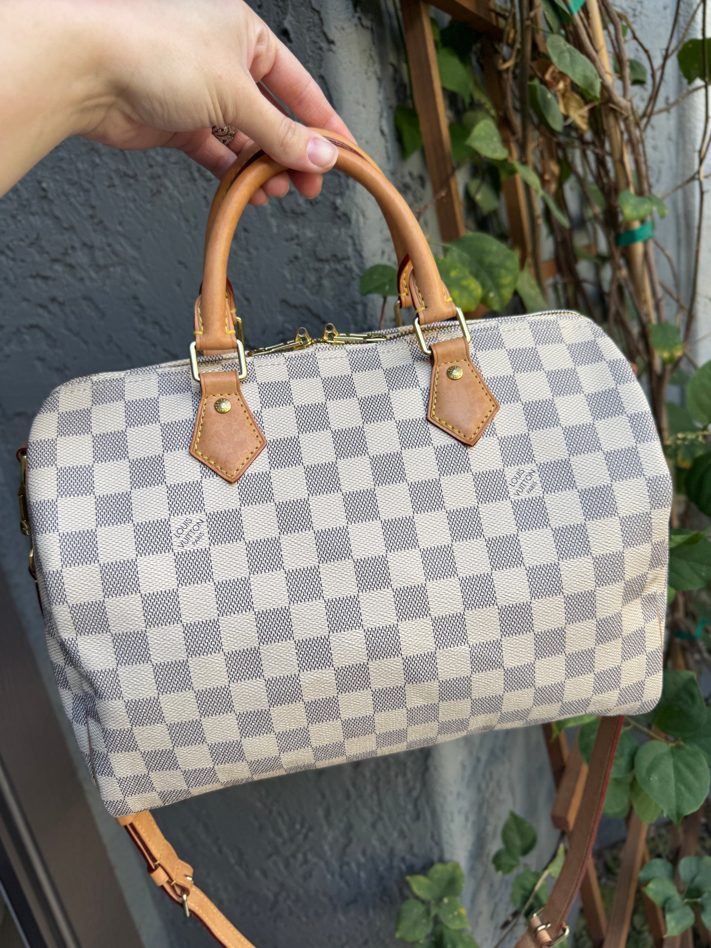 Louis Vuitton Damier Azur Speedy 30 Bandouliere