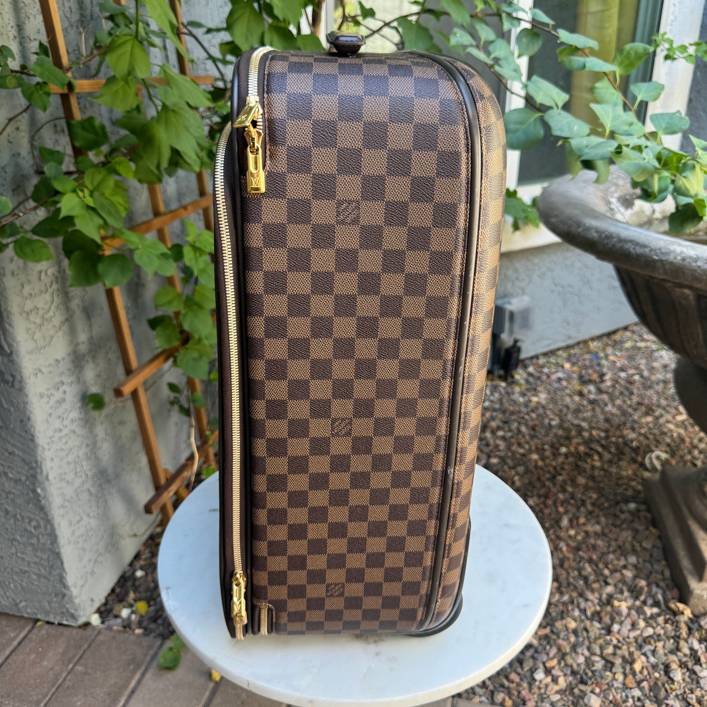 Louis Vuitton Damier Ebene Pegase Light Legere 55 Suitcase