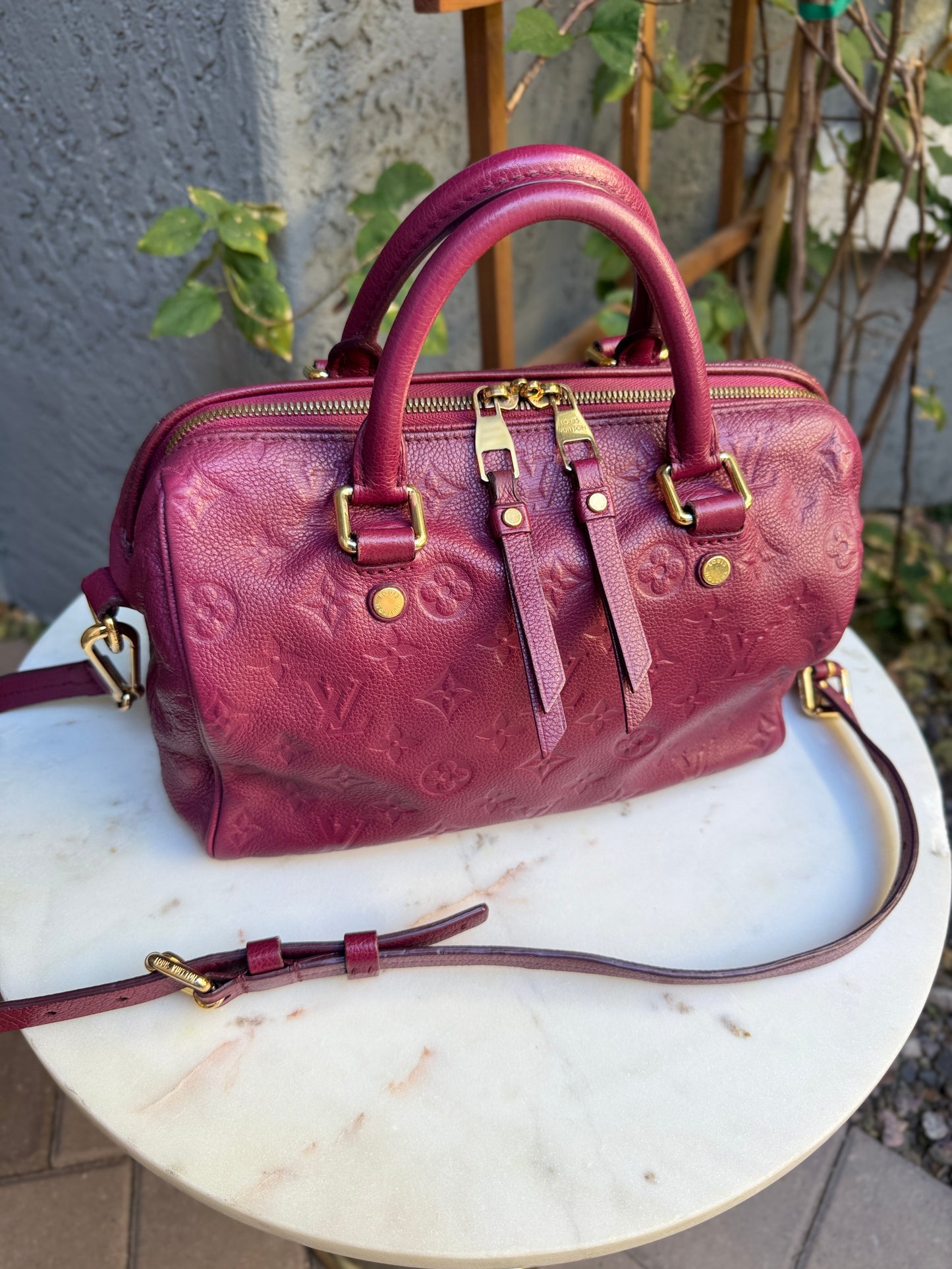 Louis Vuitton Empreinte Leather Speedy 25 Bandouliere